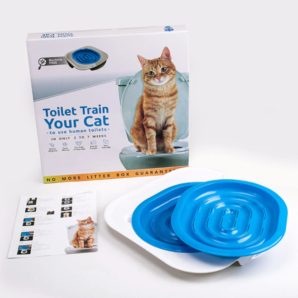 40*40*3.5cm Plastic Cat Toilet Training Kit Litter Box Puppy Mat Trainer Pet Cleaning | Дом и сад