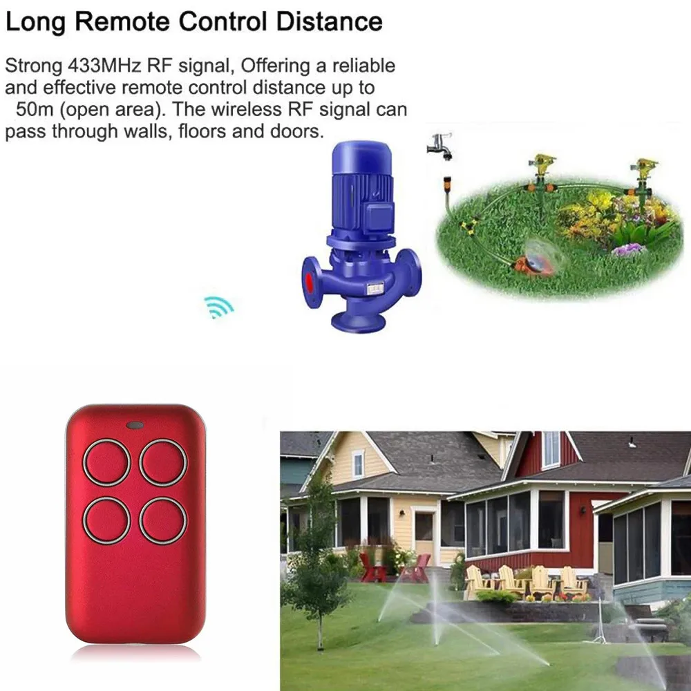 Kebidu Universal Fix Rolling Remote Control Duplicate 240mhz to 930mhz 4 Channel For Gate Garage Door Alarm Auto New | Электроника