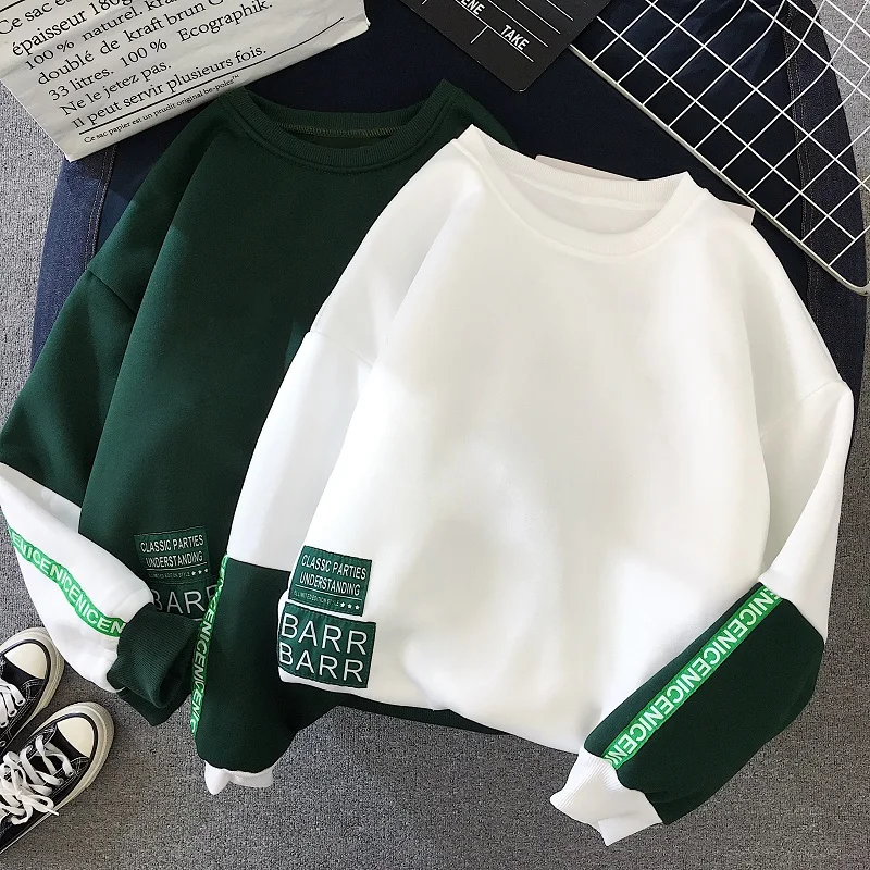 

autumn Winter Loose plus velvet warm Sweatshirt Female cute Hoodies Pullover Tops Women Hoodie Casual Thicken Fleece Sweatshirts