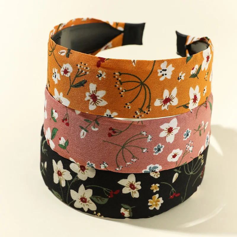

Free shipping fashion women wide flower chiffion headwear girl's headbands lady's hair accessories