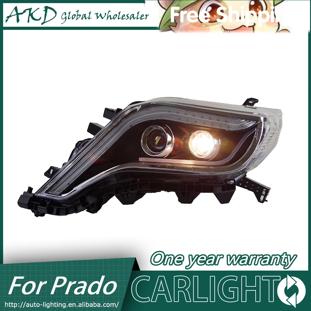 АКД автомобильный Стайлинг для Toyota Новые Prado фары 2014 2015 LC200 светодиодный DRL Bi Xenon