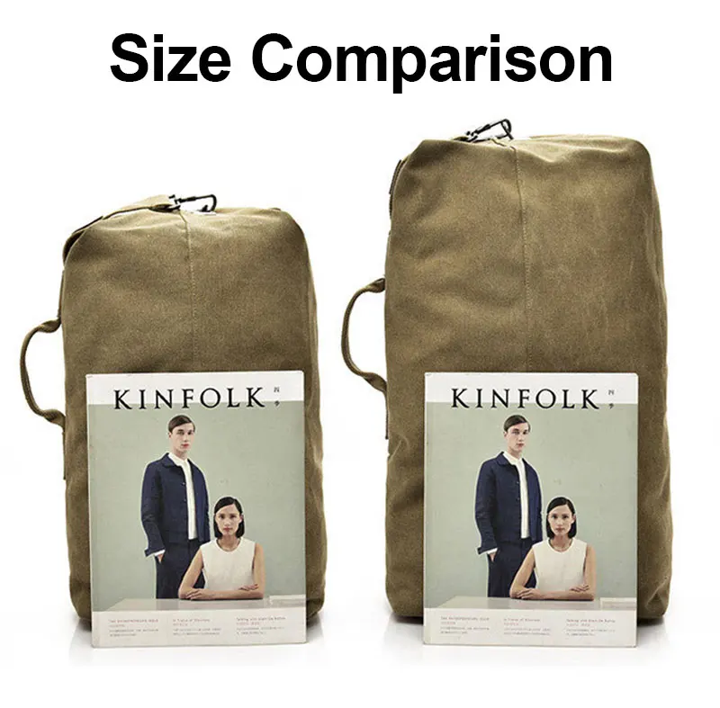 Men's Luggage Canvas Bag Large Capacity Camping Backpack Large Roomy Mountaineering Backpack Best Quality Outdoor Luggage Bag