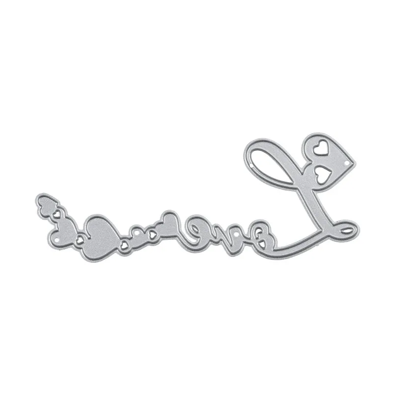 Eastshape кружева Любовь Слово Сердце Металлические Вырубные штампы для