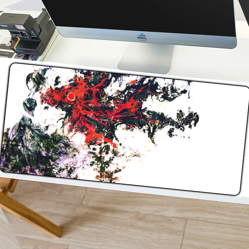 Игровой коврик для мыши 800x300 мм, XL, противоскользящий, с блокировкой скольжения, натуральный каучук, большой игровой коврик для мыши, аниме, для настольного компьютера, ноутбука