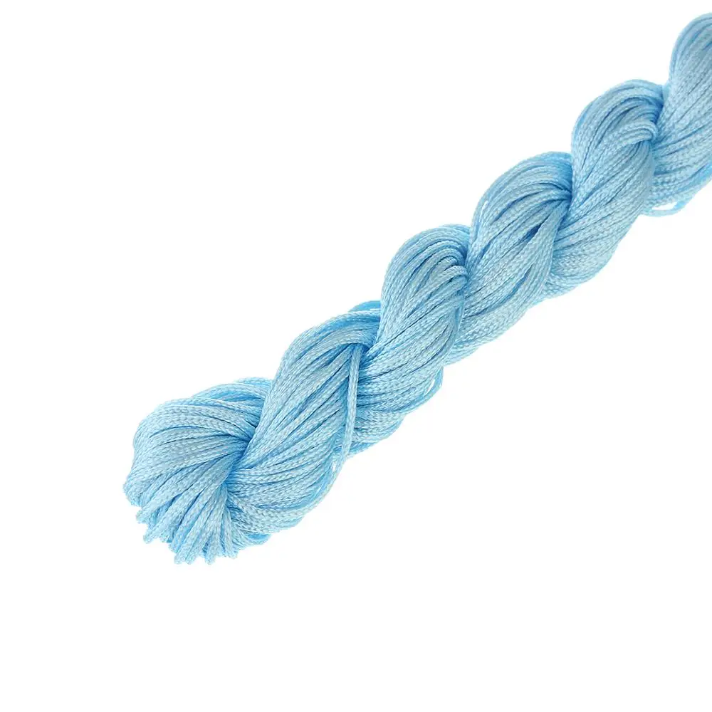 Кожаный вощеный макраме нейлоновые нити шнуры с хвостом черные 28 м/лот 1 мм сделай