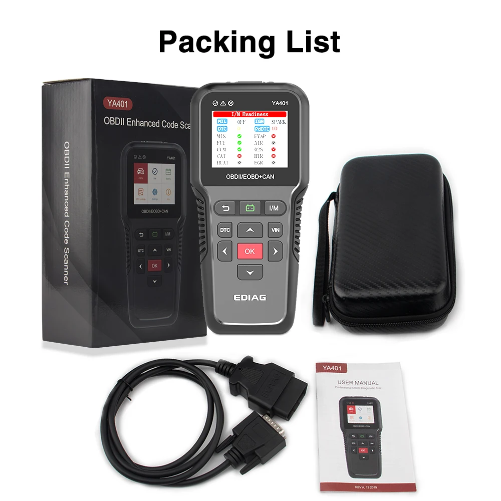 EDIAG YA401 obd2 диагностический сканер Инструменты считыватель кода неисправностей