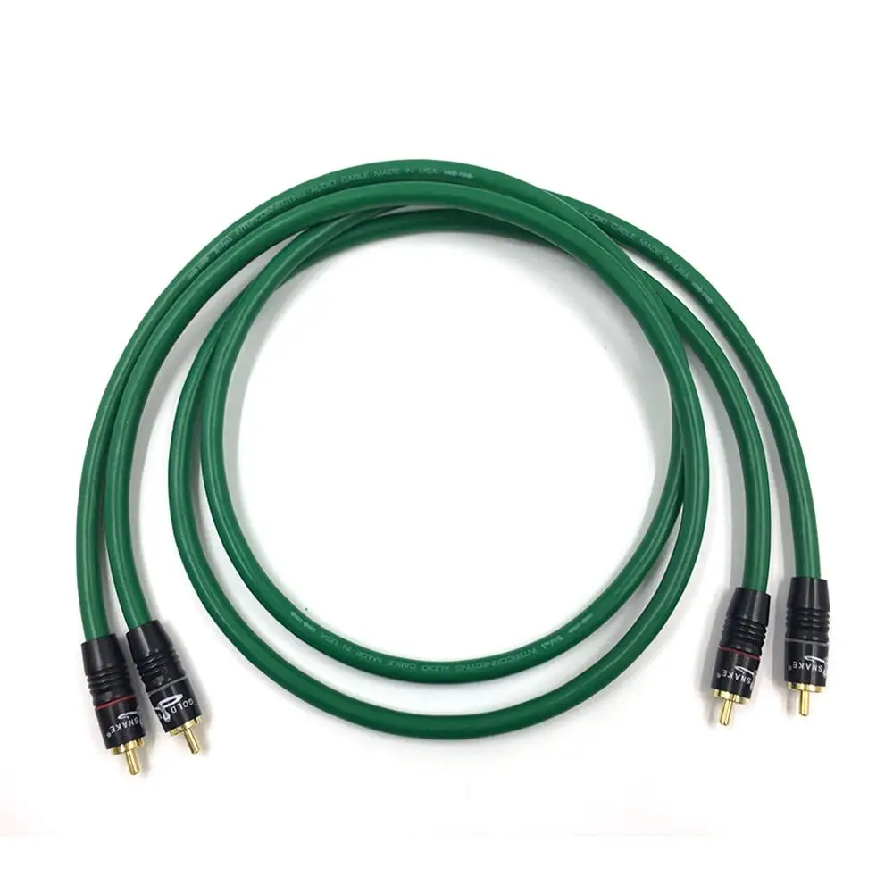 Hi Fi 2328 посеребренный 2RCA кабель высокое качество 6N OFC RCA мужской аудио