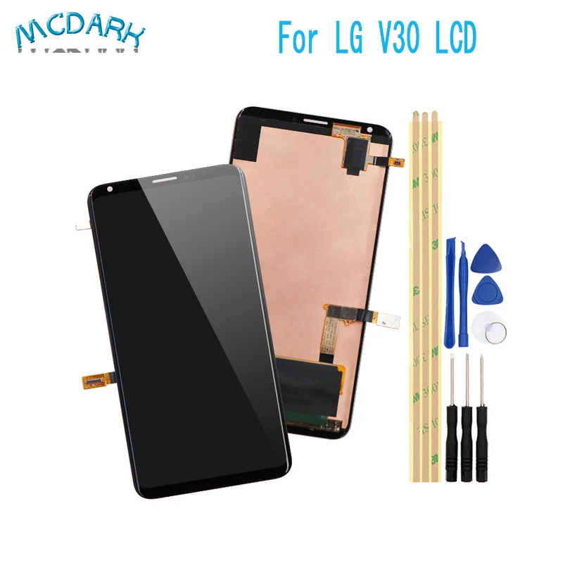 6 0 'для LG V30 H930 VS996 LS998U H933 ЖК дисплей + кодирующий преобразователь сенсорного