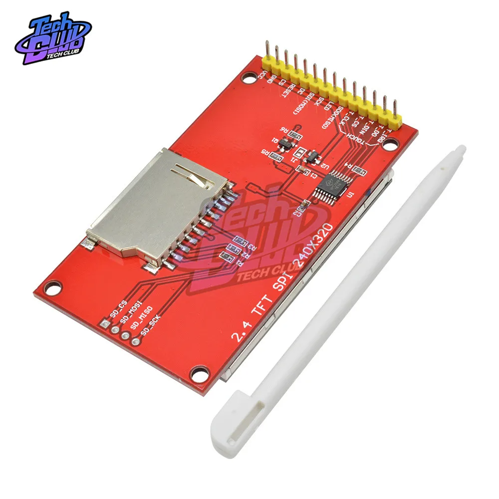Модуль последовательного порта жк 2 4 дюйма 4x240 SPI TFT 5 в/320 в PCB адаптер Micro SD карта