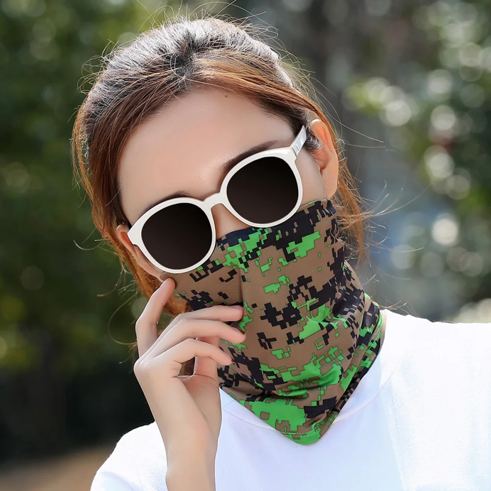 1 шт. Камуфляжный походный шарф для мужчин и женщин Реверсивный Тюрбан повязка на