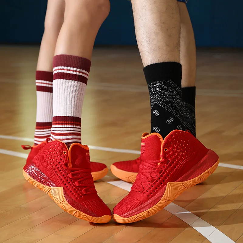 Outdoor Unisex Basketball Shoes High Quality Trend Sneakers for Men Non-slip Rubber Sole Sport Shoes Basket zapatos de hombre