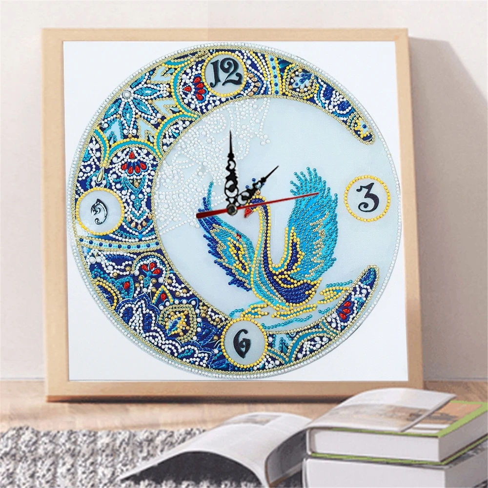 

5D Special Shaped Diamond Painting Sale Clock Diy Diamond Embroidery Cross Stitch Wall Clock Christmas Gift