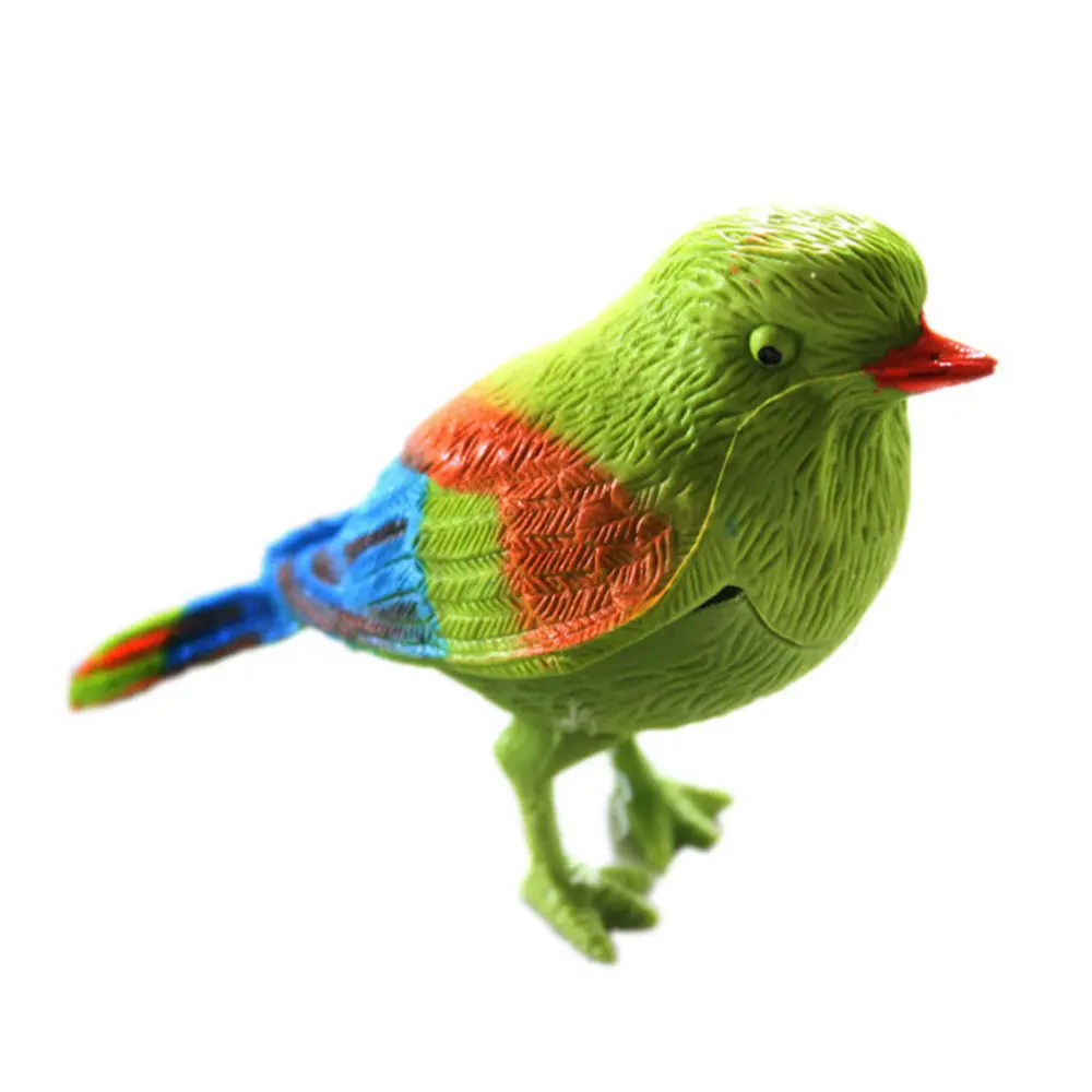 

7Pcs Simulated Sounding Voice-Activated Bird Figure Model Voice Control Music Bird Cute Sing Electronic Bird Toy Decorations
