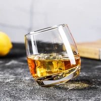creative tumbler gyrate wine glasses scotch whisky rock glass for bar office household beer jack whiskey crystal cup wholesale