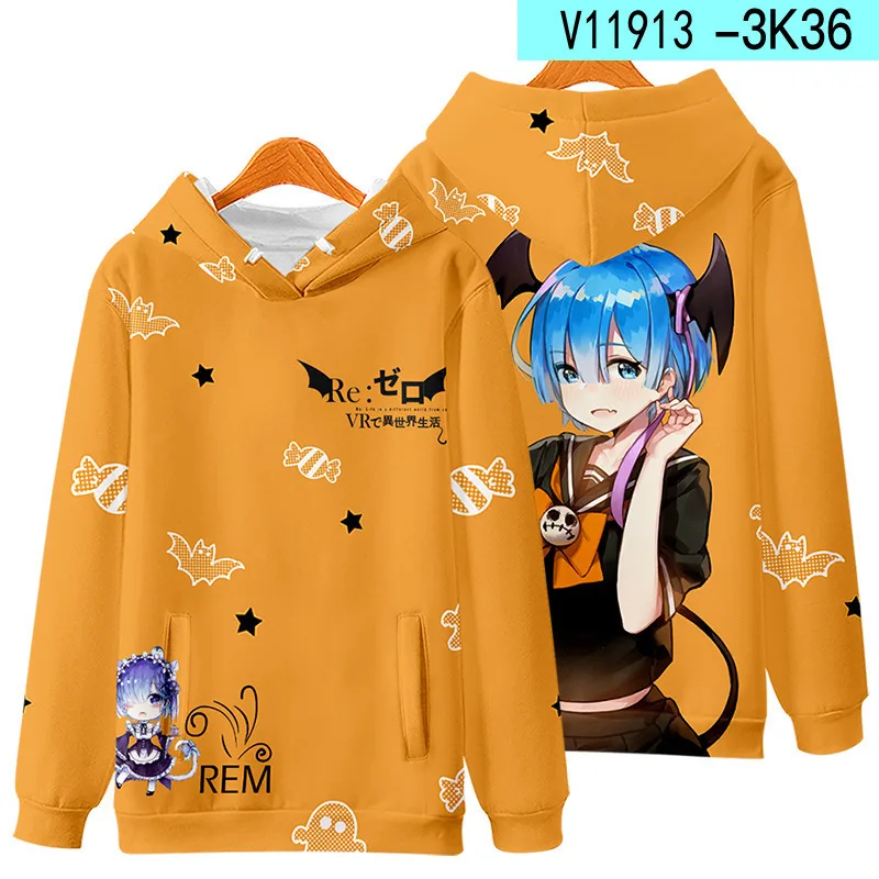 Толстовка для косплея Subaru Re:Zero Natsuki свитшот женщин и мужчин в стиле Харадзюку