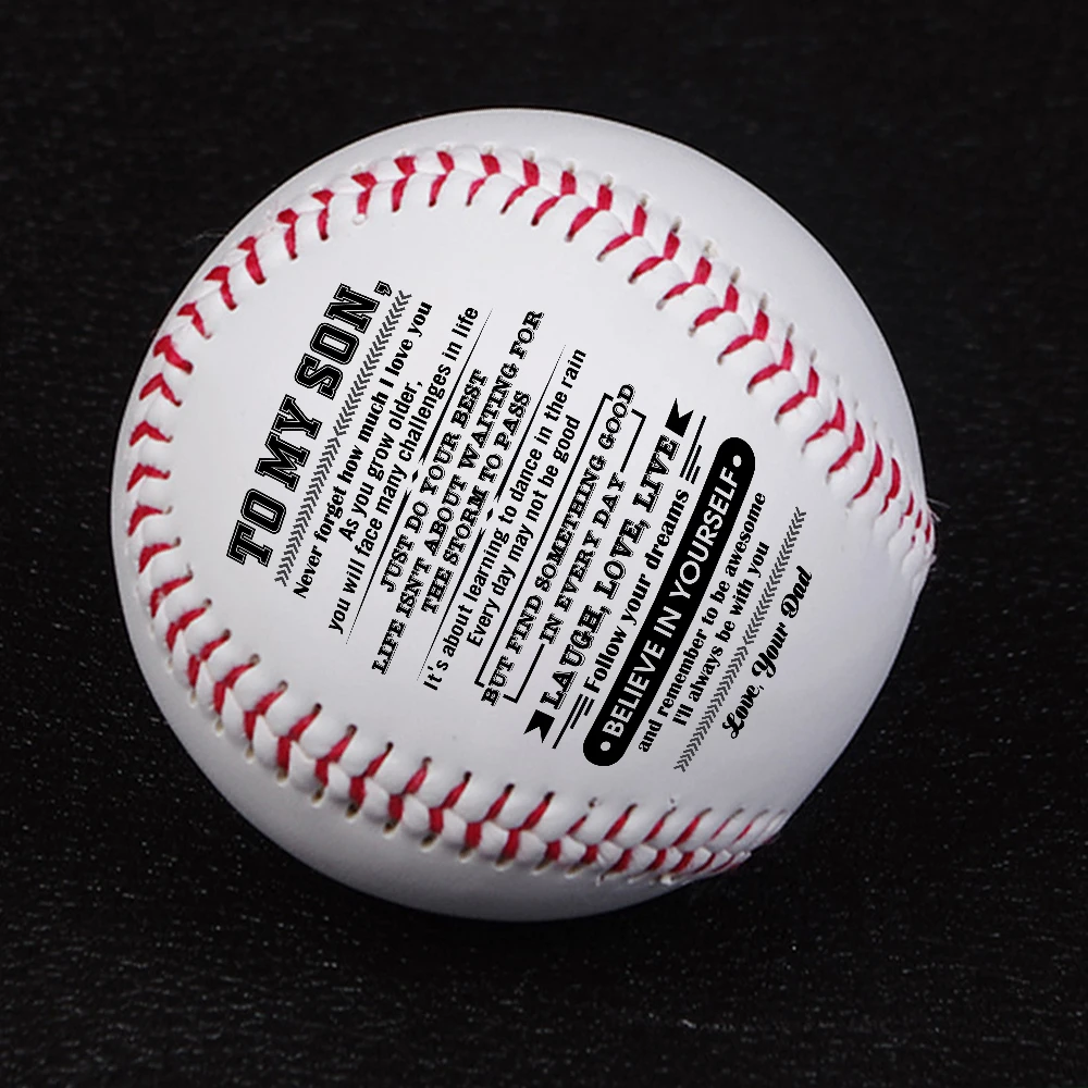 От отца сыну я всегда буду здесь помогая вам Бейсбольным мячом|Штамповка| |