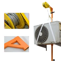 manual stainless steel outside installation lifting tool crane folding self locking manual winch assembly air conditioner