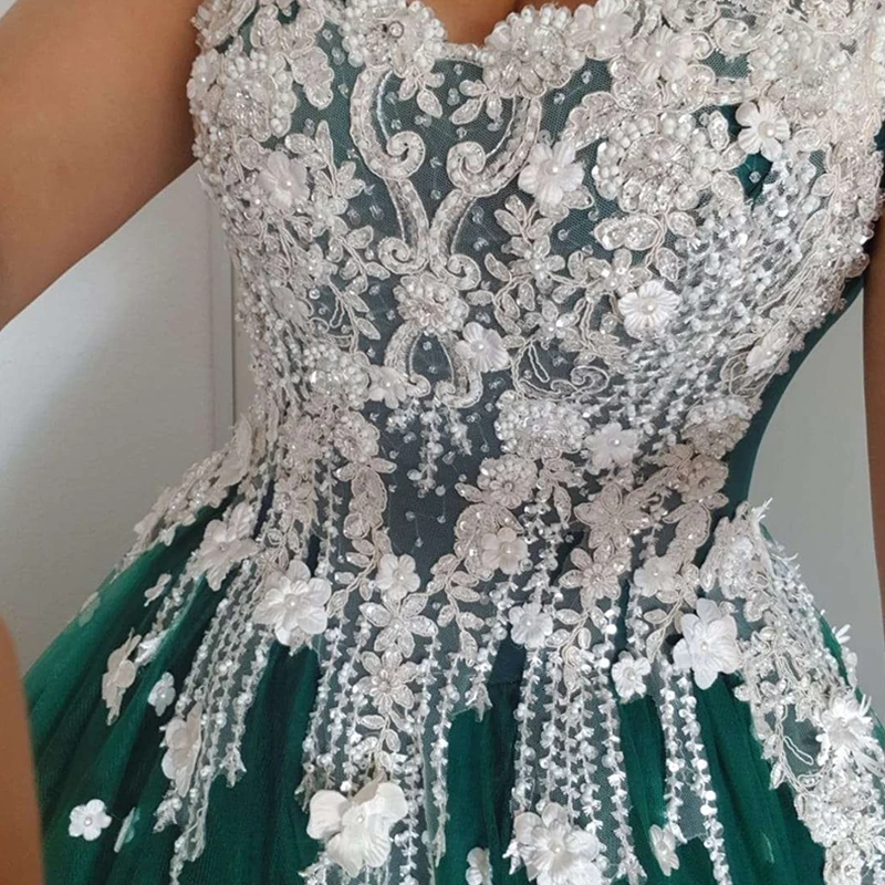 AIJINGYU Puffy Lace Evening Dress Cathedral Gowns Crop Top Real Photo Gorgeous