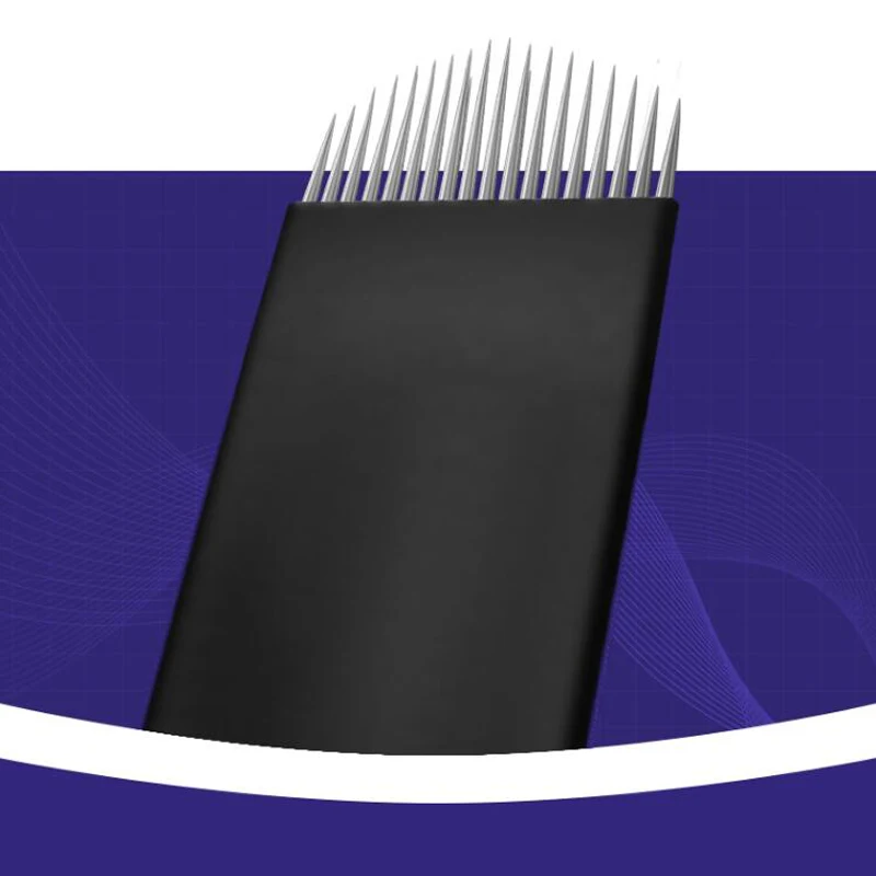 10 шт. иглы для микроблейдинга 18u образные принадлежности перманентного макияжа