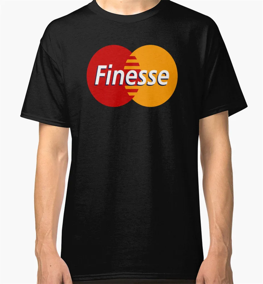 Мужские черные футболки Mastercard Finesse бесплатная доставка светильник