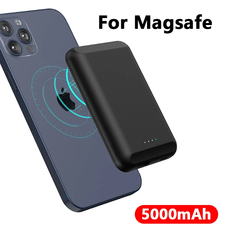 

5000mAh Magnetic Wireless Power Bank For magsafe powerbank charger For apple iphone 12 12pro max xiaomi Magnet External battery