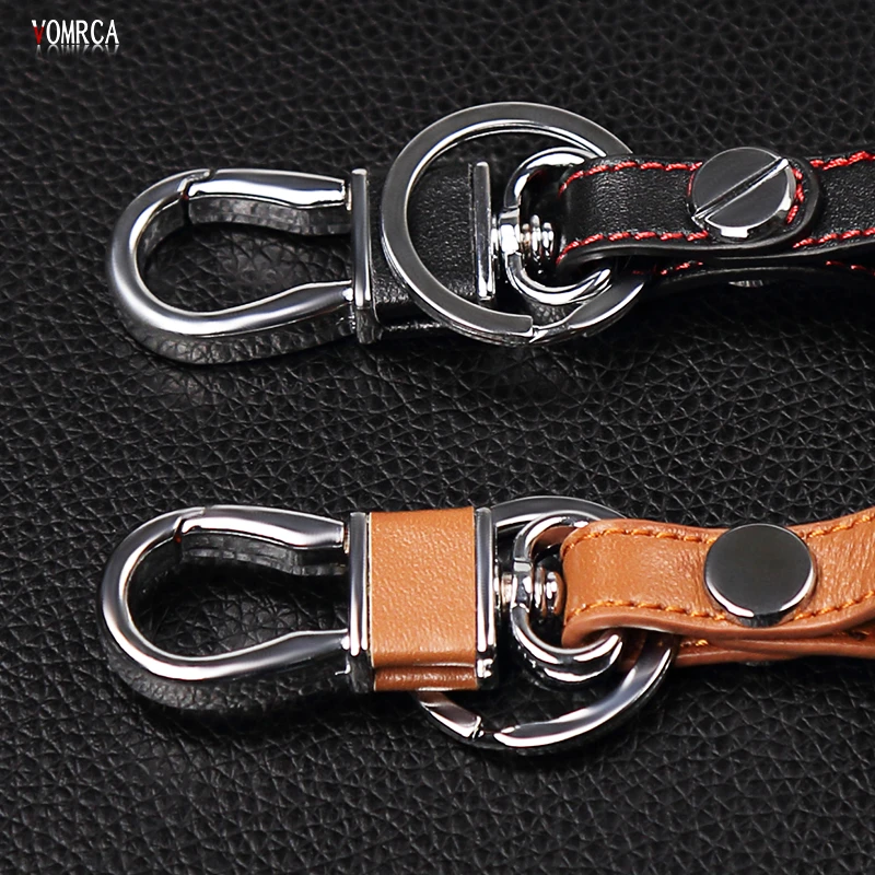 

Genuine Leather key chain ring cover case holder ,car styling For Honda XRV XR-V CR-V Fit Pilot Honda Accord Civic ,2 Buttons