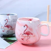 flamingo coffee mugs ceramic mug travel cup cute cat foot 350ml mugs coffee cups ceramic coffee cup set cute mugs and cups
