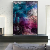 graffiti rose street art canvas print painting flowers living room bedroom abstract wall picture home decoration poster