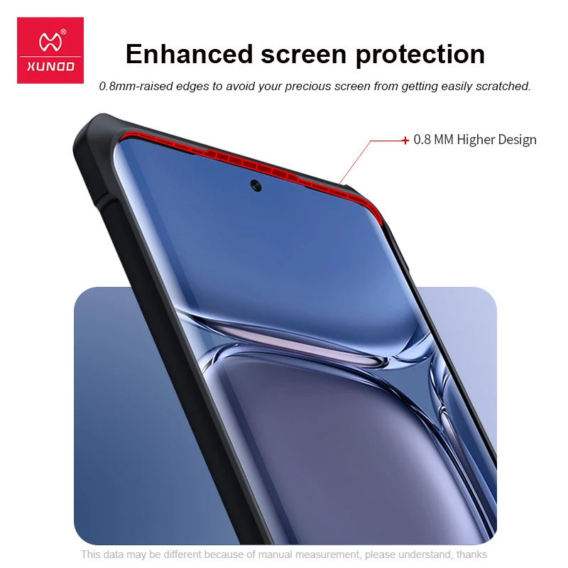 For Huawei P50 Pro Case,For Huawei P30 P40 Pro Plus Case,XUNDD Bumper Airbags Anti-Fall Shell Back Transparent Phone Cover