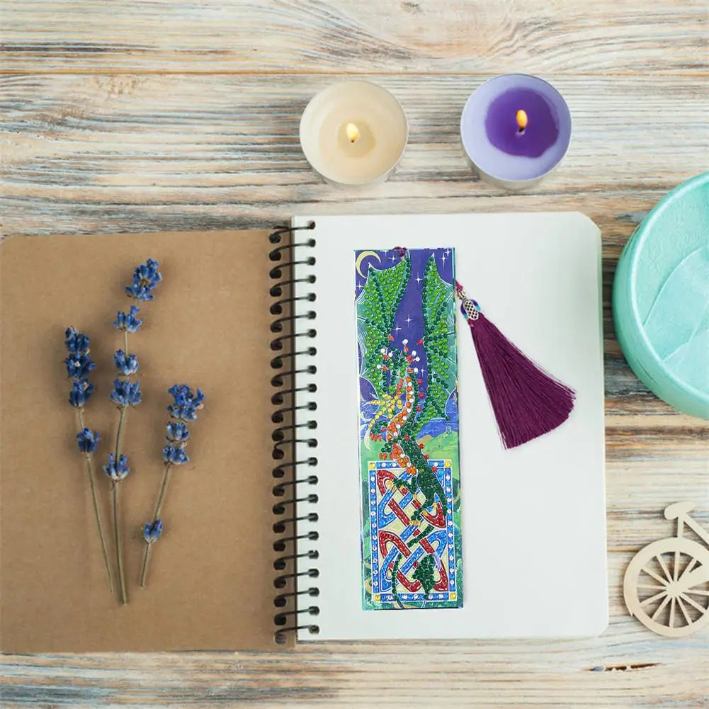 5D DIY особой формы Алмаз закладки с живописью алмазная вышивка крестиком