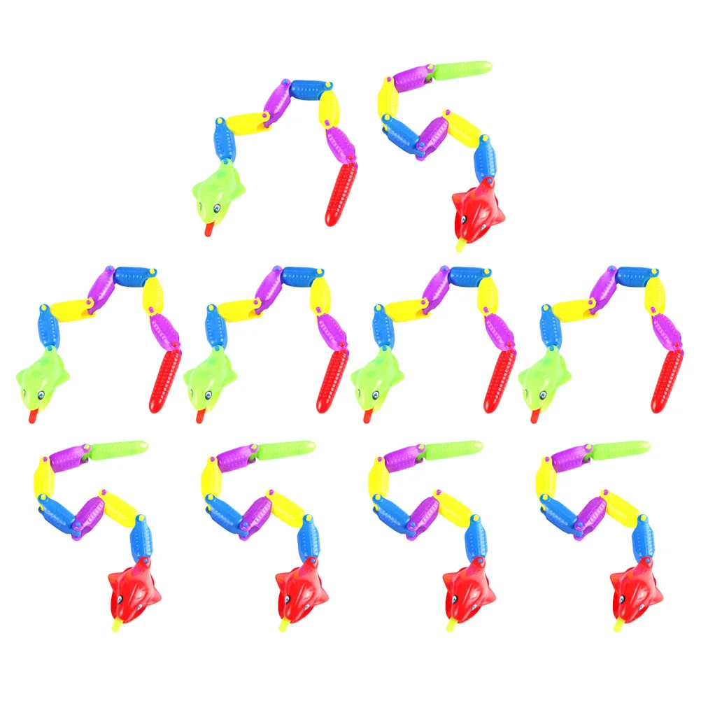 

10Pcs Snake Toys Children Fake Snake Toys Tricky Toys Party Prank Props