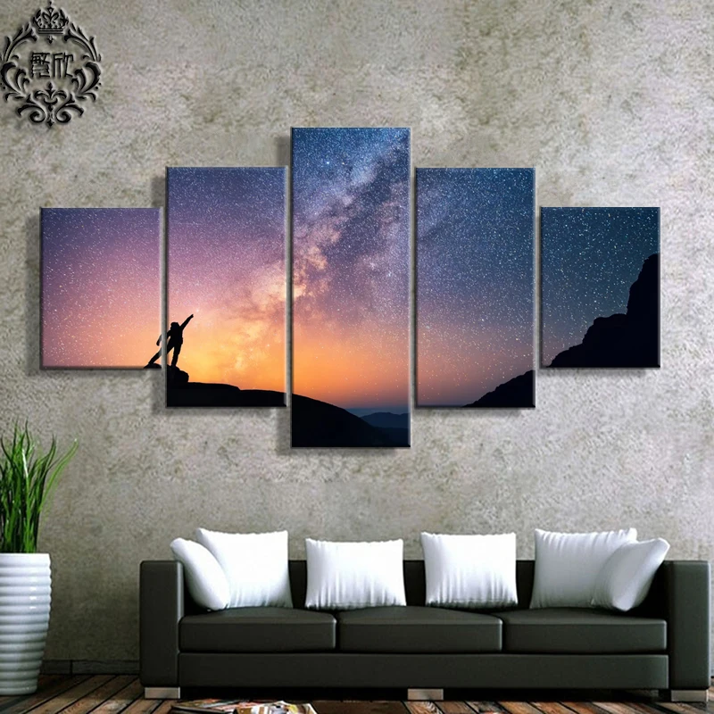 Современные настенные художественные картины 5 шт. постер на холсте с принтом Reach