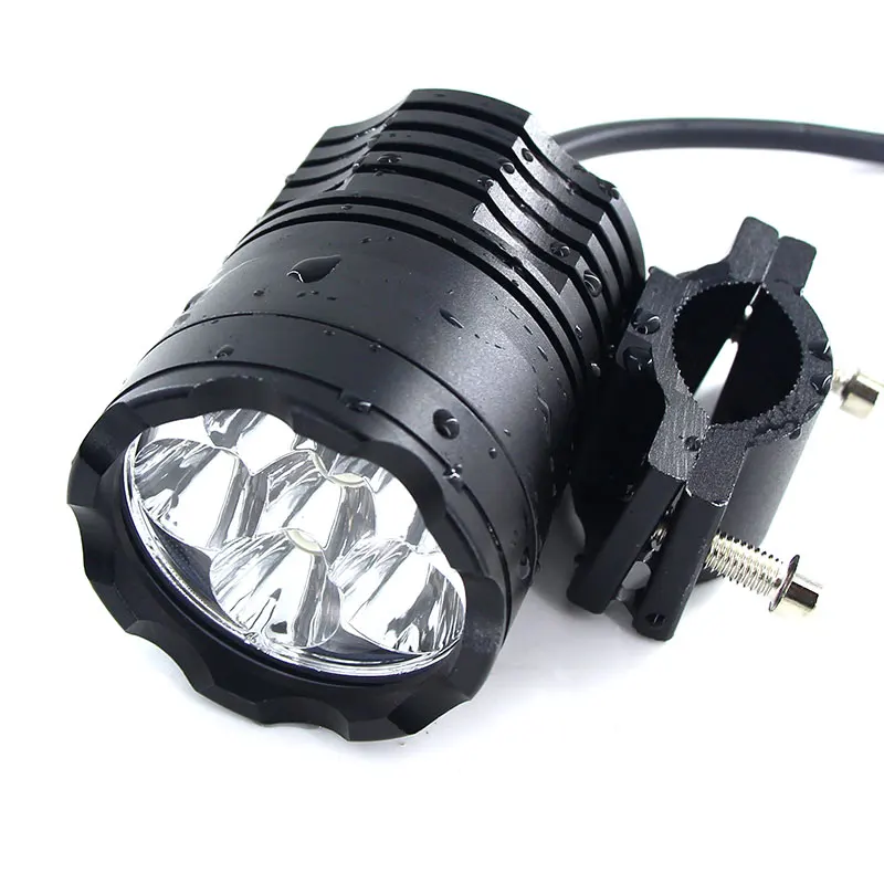 

60w Motorcycle Headlight Spotlight 9600lm/Set 6000k Auxiliary Led Lights Fog Light Cnc Machined Aluminium Housing