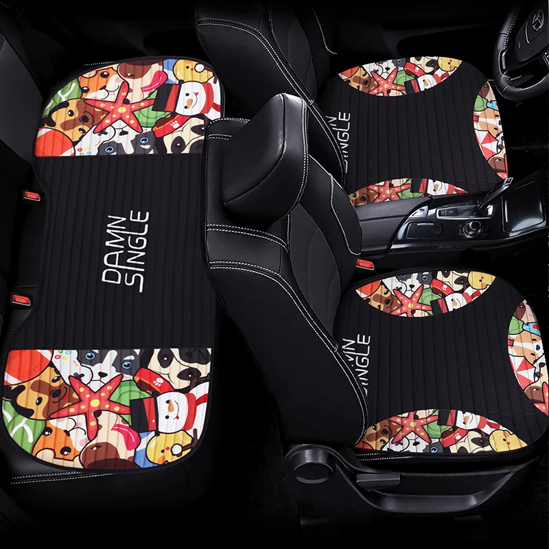 Чехол на автомобильное сиденье из льняного волокна с полным покрытием чехлы