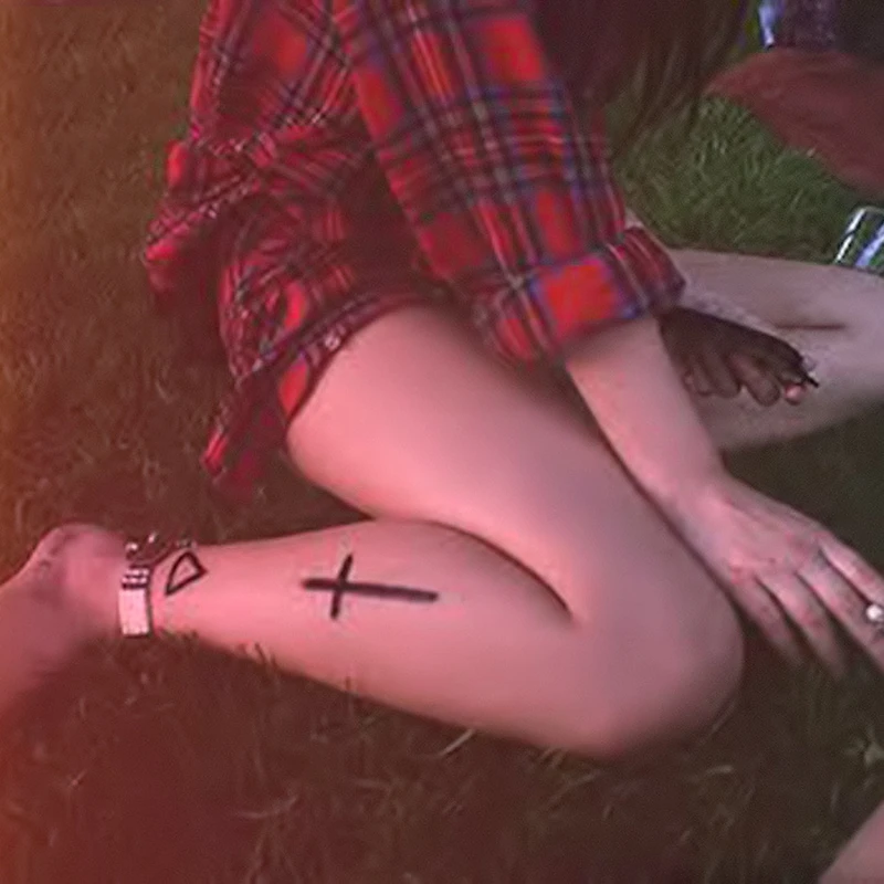 1 шт. маленький крест Водонепроницаемая временная татуировка мужские и женские