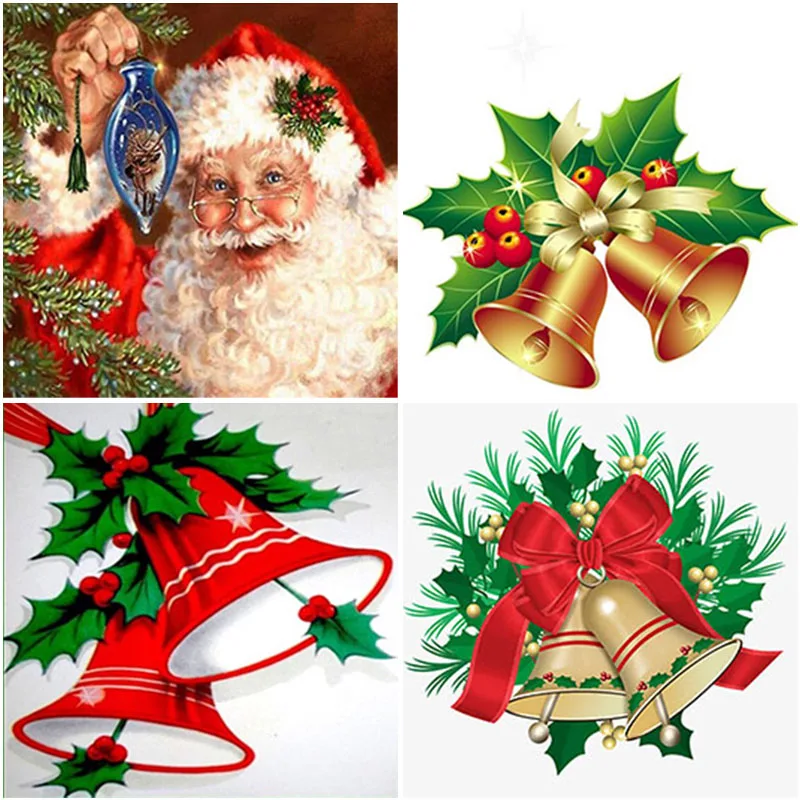

Diy 5d Diamond Painting Christmas Diamond Embroidery Snow Cross Stitch Mosaic Full Round Drill Manual Home Decor Christmas Gift