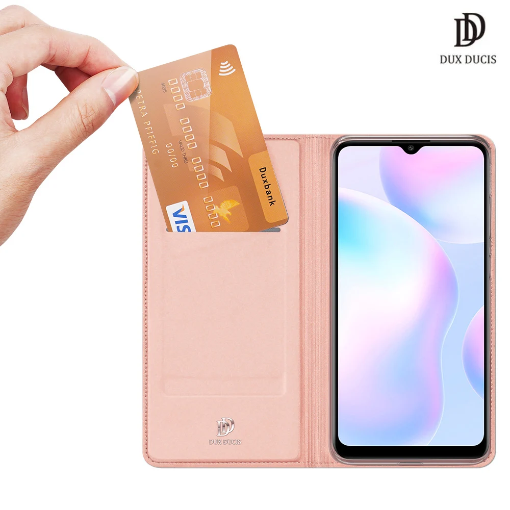 

For Redmi 9C / Redmi 9C NFC / Redmi 9 (India) DUX DUCIS Skin Pro Series Flip Case Cover Full Protection Steady Stand Card Slot