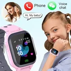 Детские часы, Детские Смарт-часы с вызовом, Детские Водонепроницаемые Смарт-часы с SOS, часы с SIM-картой, трекером местоположения, детские часы для мальчиков и девочек