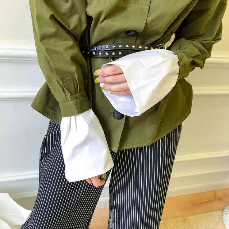 Осенне-зимние повседневные рубашки для девочек куртка женские короткие топы