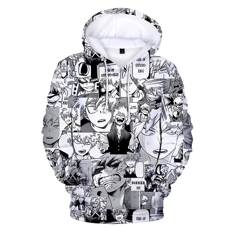 

My Hero Academia Hoodies Bakugou Katsuki Himiko Toga Graphic Sweatshirt Men Women Harajuku Cartoon Handsome Boy Girl 3D Hoodie