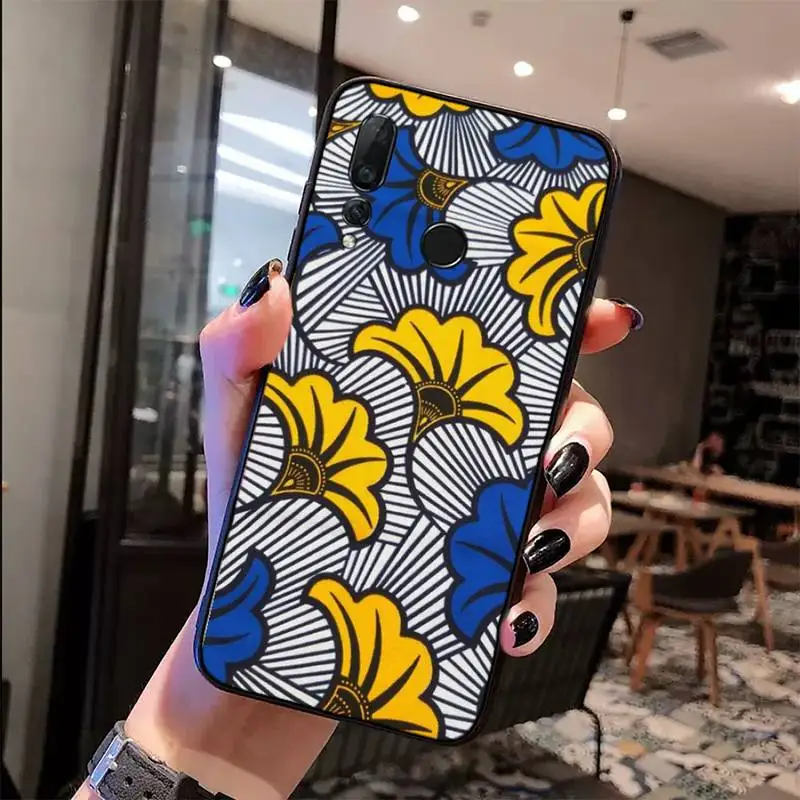 

African fabric print Phone Case For Huawei Honor view 7a5.45inch 7c5.7inch 8x 8a 8c 9 9x 10 20 10i 20i lite pro