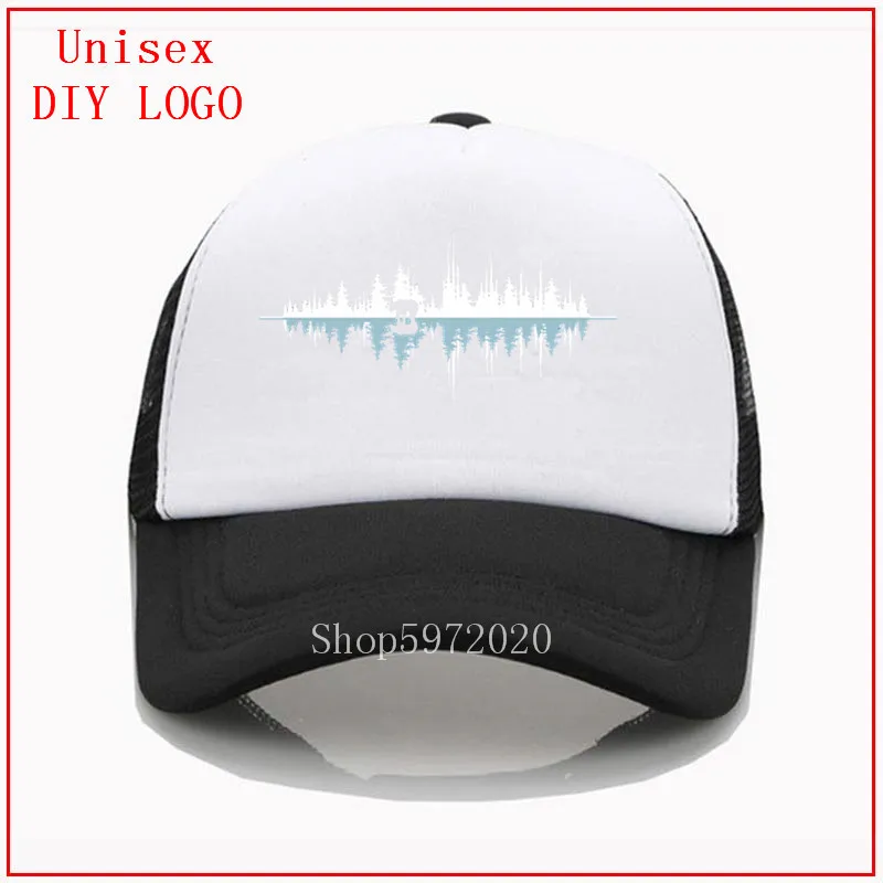 Бейсболка со звуком природы музыкой звуковыми волнами женская кепка для мужчин