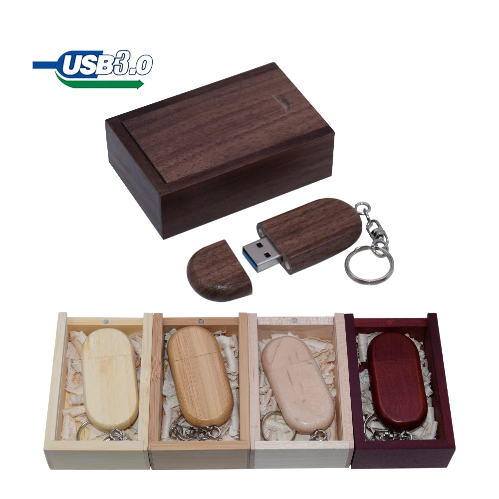 

(over 10pcs free logo) USB 3.0 maple wood pendrives + box pen drive flash drive 128gb 64gb 32gb 16gb 8gb high speed memory stick