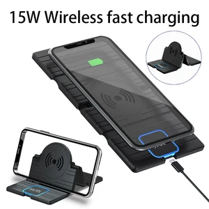 15w qi car wireless charger fast wireless charging pad for iphone 11 pro xs max 8 samsung note 9 s10 s9 s8 s7 for huawei xiaomi free global shipping