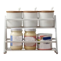 spice rack organizer 2 tier heavy duty shower shelf kitchen countertop organizer