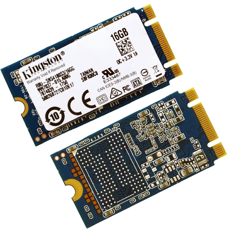 Внутренний твердотельный накопитель Kingston SSD 2242 M.2 SATA протокол 16 ГБ 32 промышленный