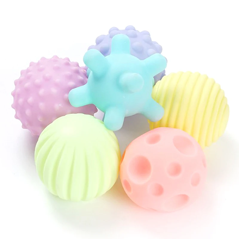 

6 шт./компл. детский набор забавных мячей развивающая детская тактильная игрушка для чувствительности на ощупь детский тренировочный масса...