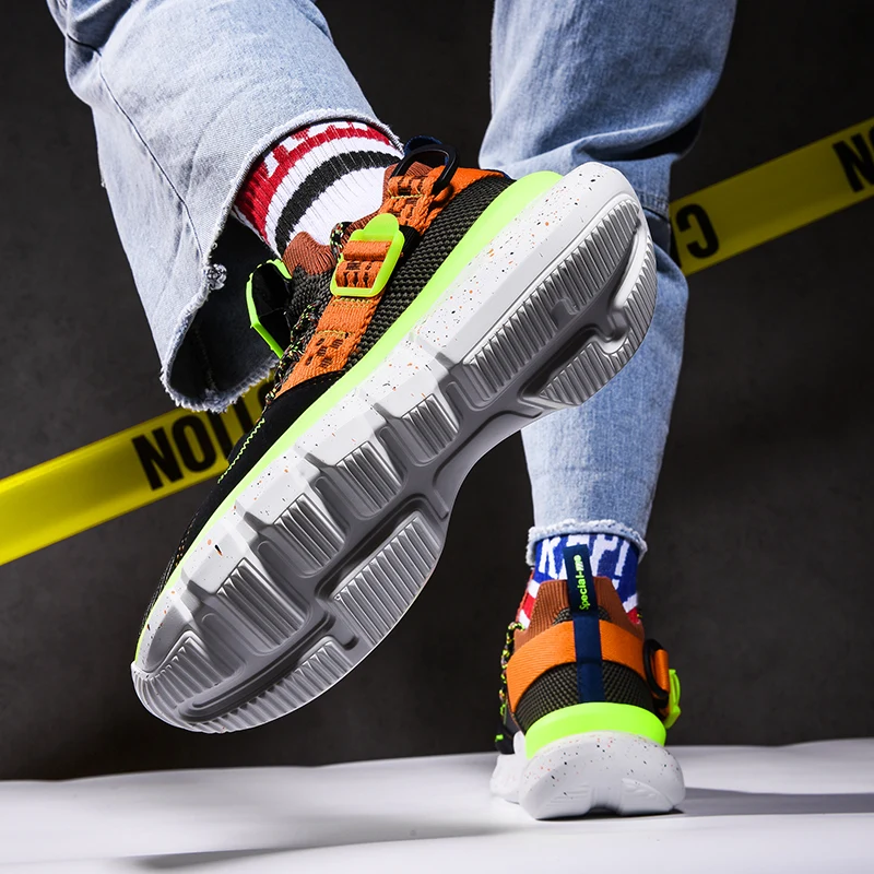 

Men's Casual Sneaker, Basketball Air Mesh Mesh Running Sport Black Fashion, Breathable, Hard-Wearing, Shoes Men Original