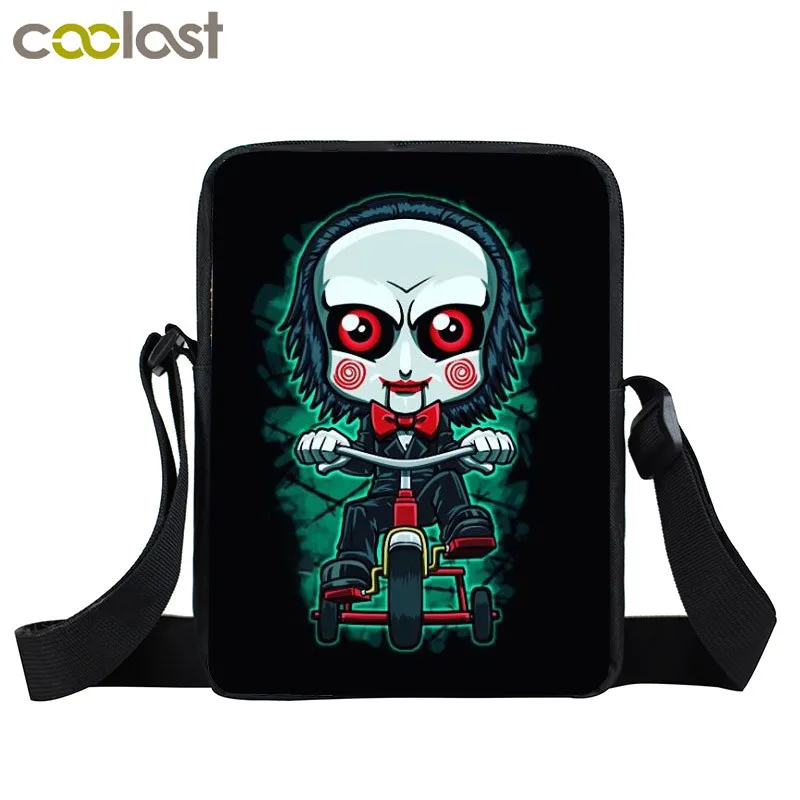xkbhorror29 Ужасный Кошмар мини сумка через плечо Чаки Джейсон, Фредди школьная сумка для детей Freedy VS Jason сумки на плечо Сумочка для подростков - Цвет: xkbhorror29