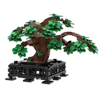moc city series bonsai street view assembly model educational toys suitable for children ornaments building blocks gifts cities
